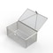 Anysizebasket Light Duty Basket: 10Lx6Wx4H, 304 SS, Hinged Lid with Thumb Clasp, No Handles, Mesh: 4 x .032 FLB-100060040-L04S - alternate 1